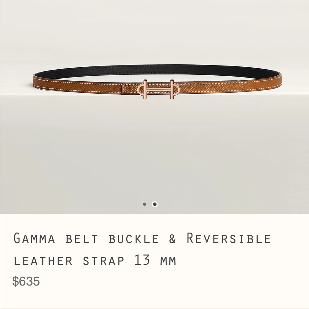 Authentic Hermes 13 mm belt